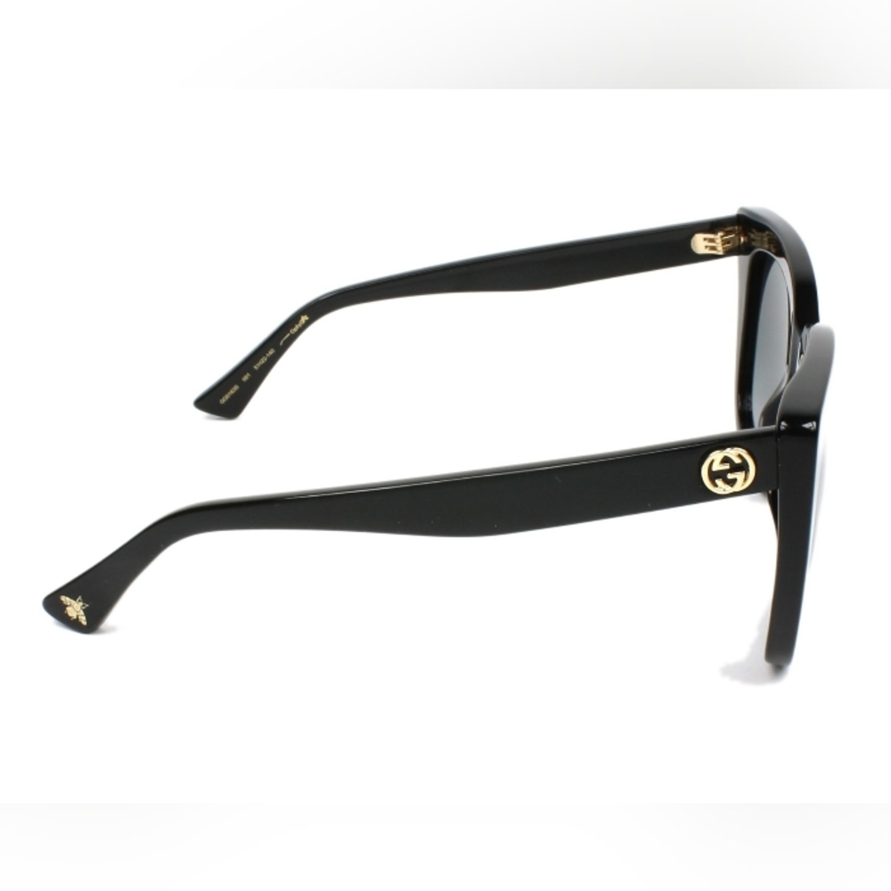 NEW GUCCI CAT-EYE WOMEN'S SUNGLASSES GG0163SN 001 BLACK GUCCI EYEWEAR GG0163SN - Picture 6 of 9